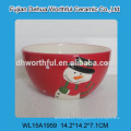 Taza de agua de cerámica de Navidad del muñeco de nieve de alta calidad